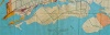 1936 map of Alameda - ferries departed from far left tip of island - map on display in Naval Air Museum at Alameda Point