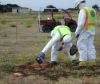 Site 1, Photo #28  Radiological testing. (Navy contractor TetraTech, ECI photo)