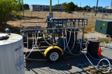 Groundwater cleanup - extracting petroleum vapors