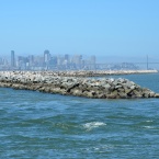 Breakwater Island with Alameda Point Channel on right, breakwater gap in foreground